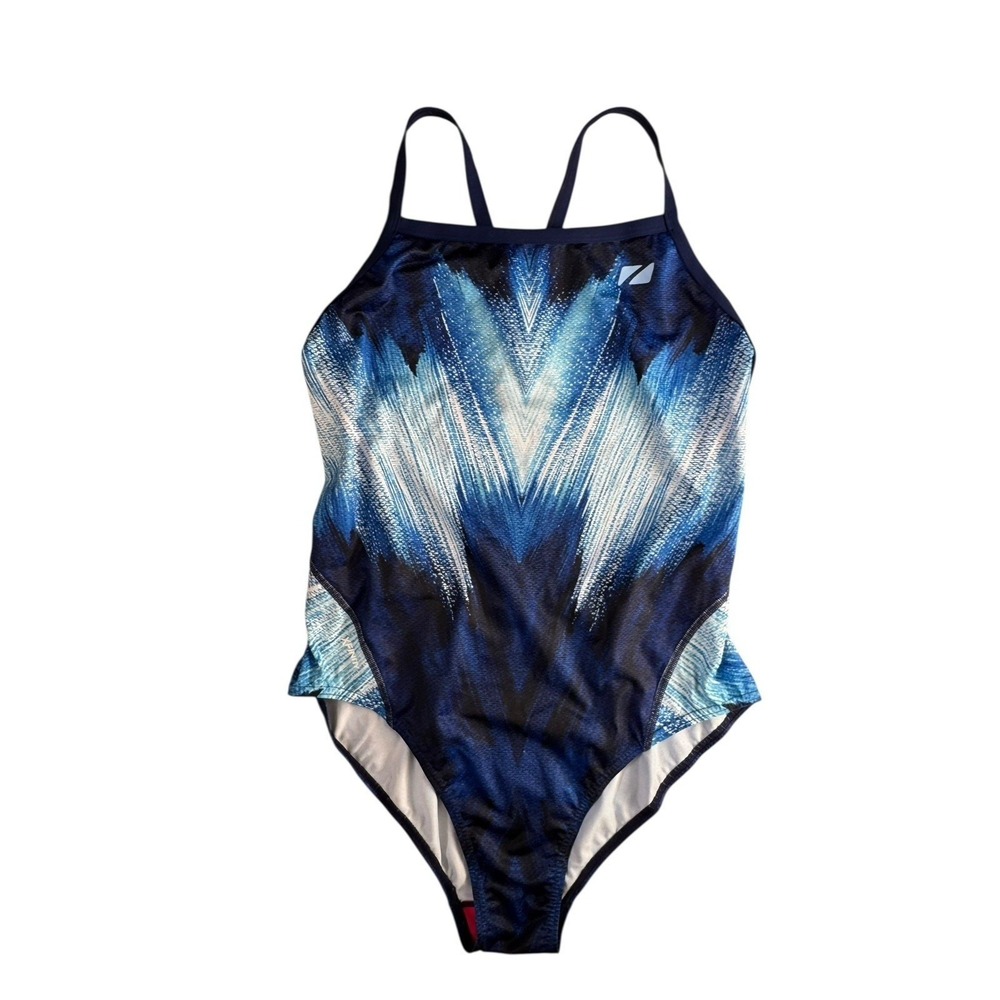 ZONE3 Women's Aztec 3.0 Strap Back Costume Size EU 38 Blue &‎ White NWOT